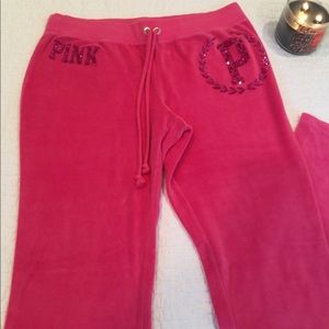 Victoria Secret Dark Pink Sweatpants